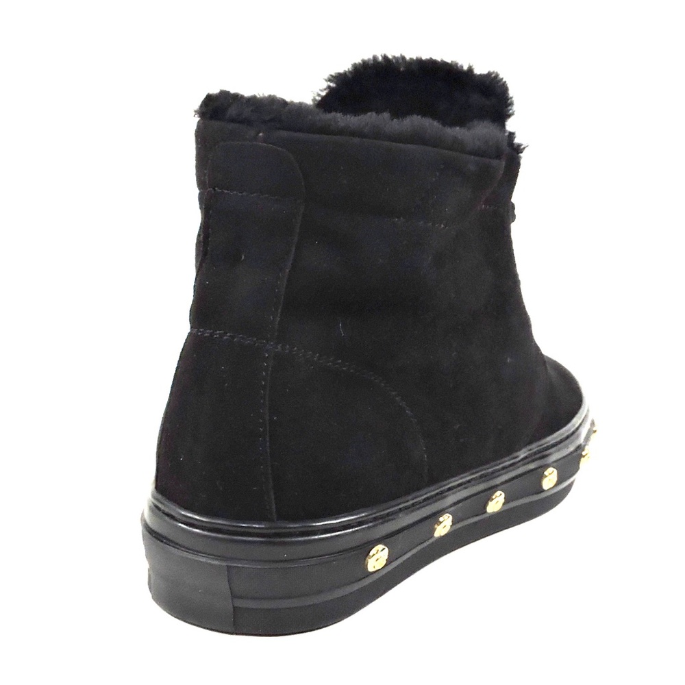 BALDININI 🇮🇹 WOMEN'S BLACK SUEDE WINTER BOOTIE - Picture 5 of 7